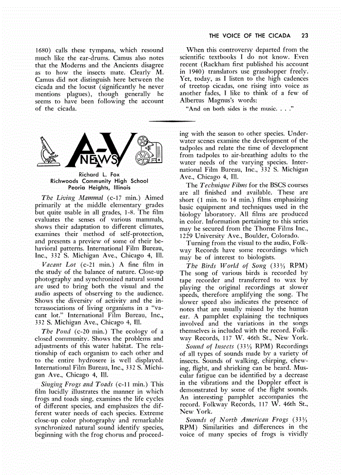 First page of A-V News