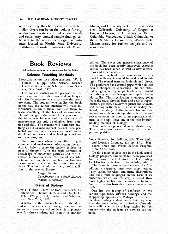 First page of Review: <italic>Your Biology</italic>, by Ella Thea Smith and Lorenzo Lisonbee