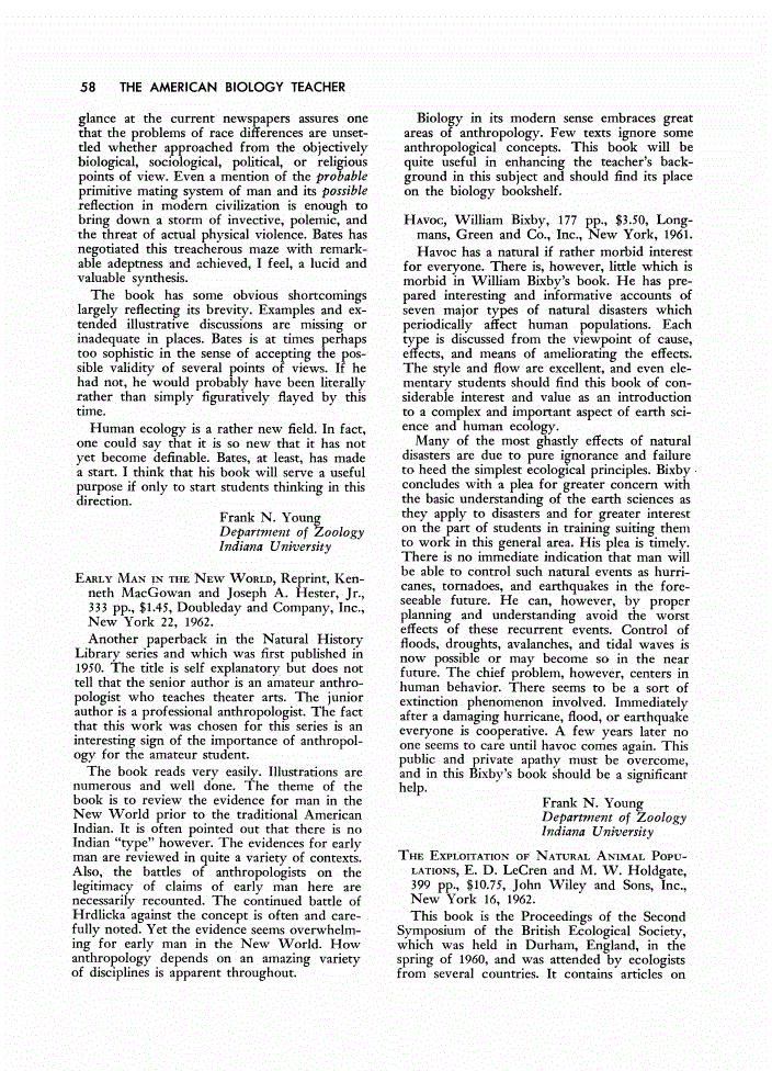 First page of Review: <italic>Havoc</italic>, by William Bixby