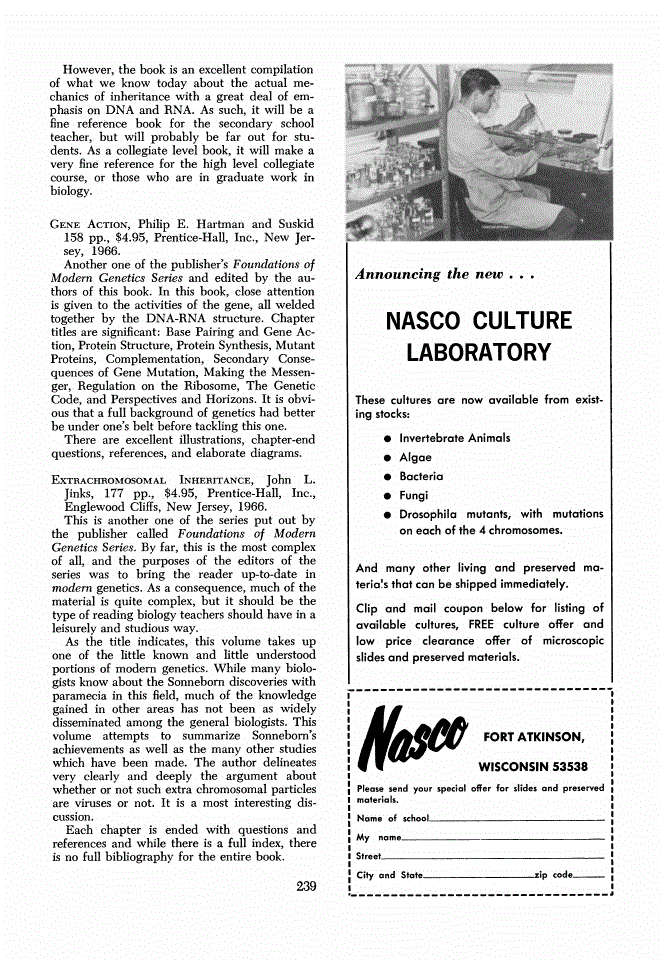 First page of Review: <italic>Gene Action</italic>, by Philip E. Hartman and Philip E. Suskid