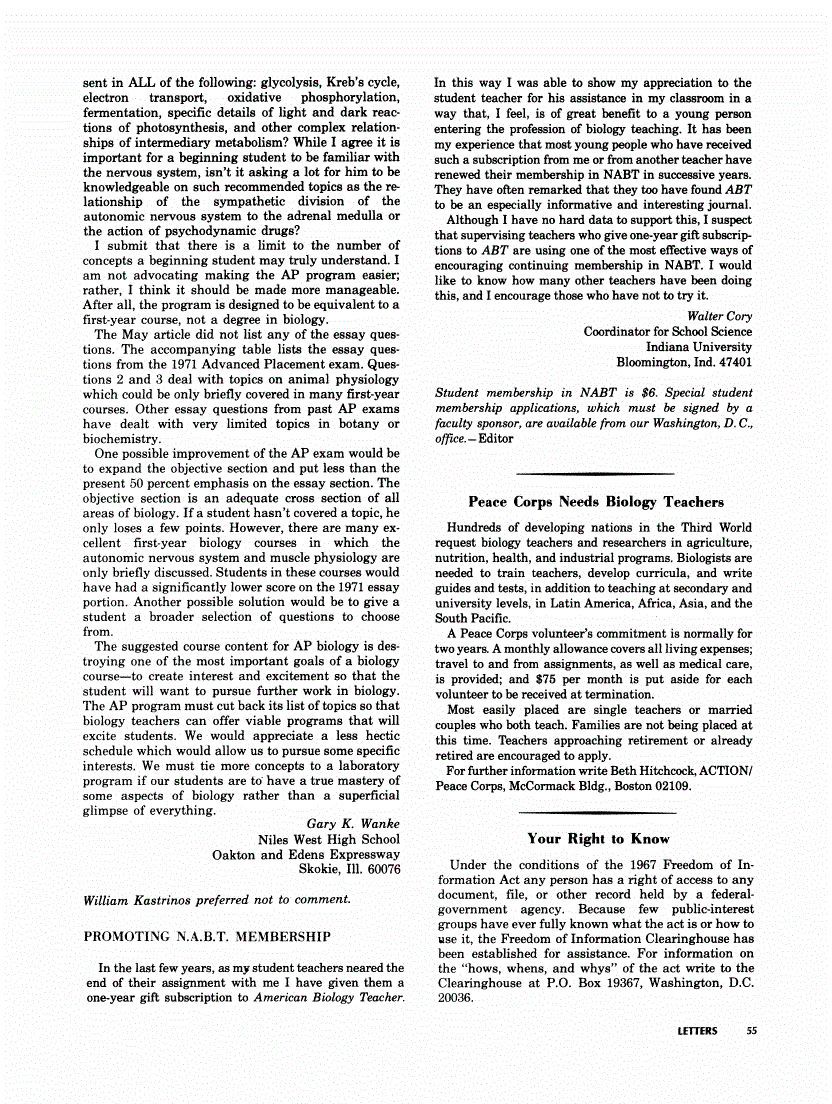 First page of Promoting N.A.B.T. Membership