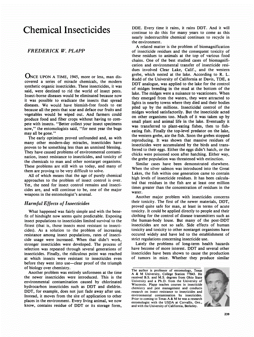 First page of Chemical Insecticides