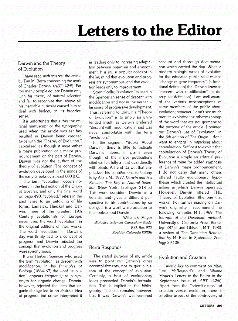 First page of Darwin and the Theory of Evolution