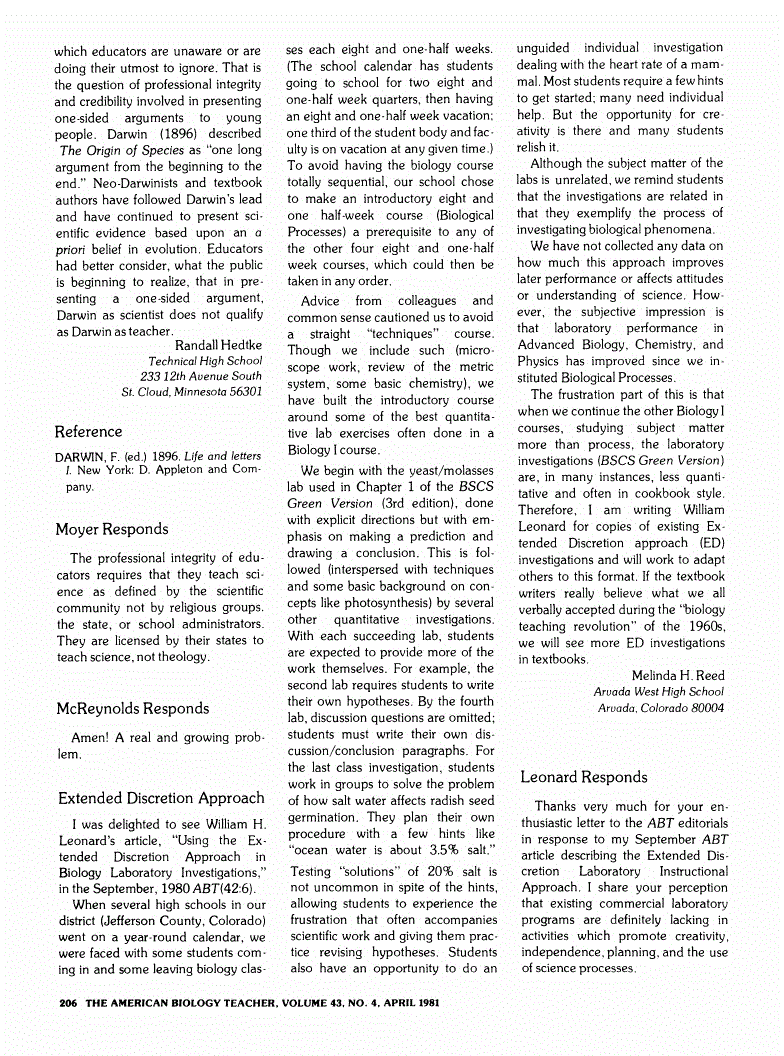 First page of Extended Discretion Approach