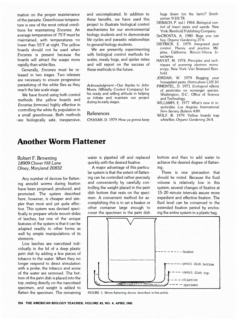 First page of Another Worm Flattener