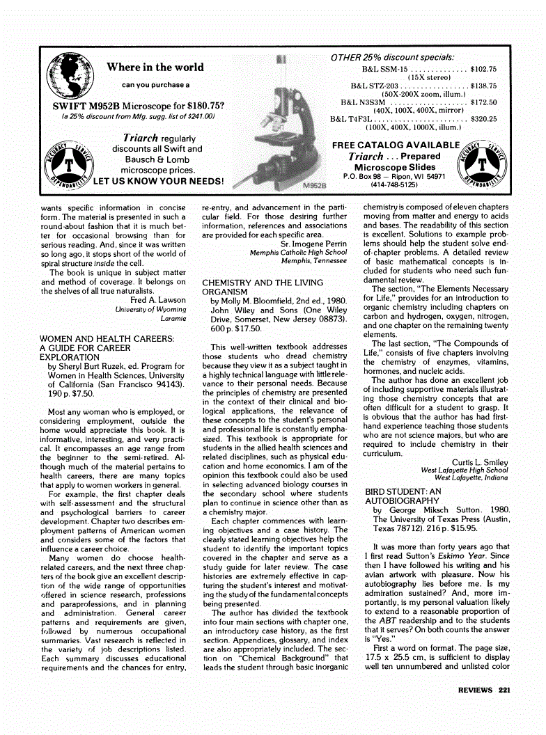 First page of Review: <italic>Women and Health Careers: A Guide for Career Exploration</italic>, by Sheryl Burt Ruzek