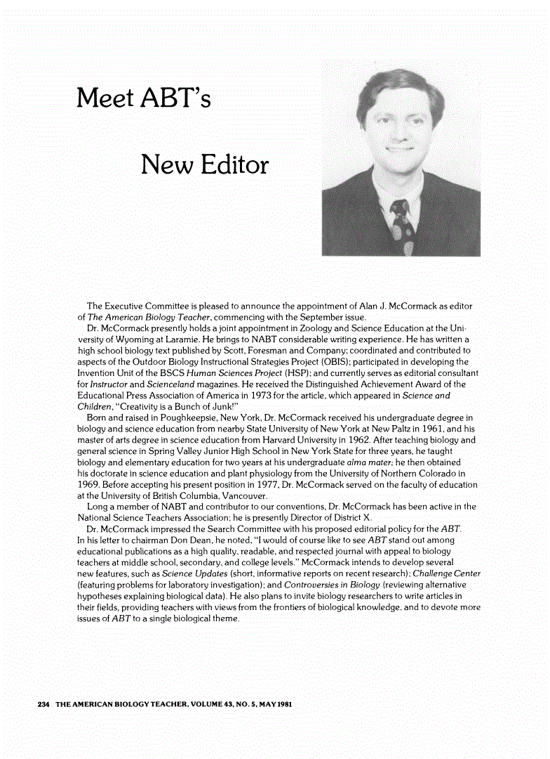 First page of Meet ABT's New Editor