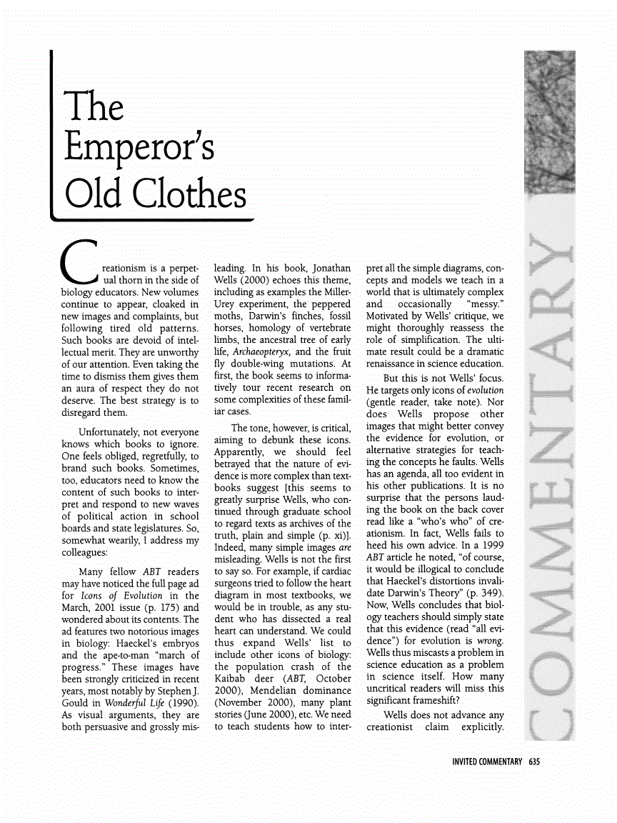 First page of The Emperor's Old Clothes