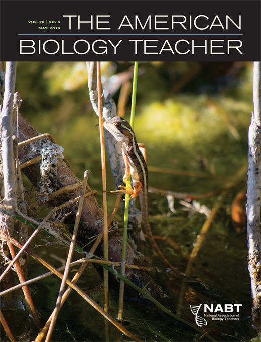 The American Biology Teacher Cover Image for Volume 78, Issue 5