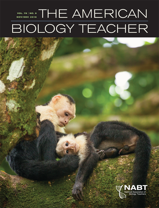 The American Biology Teacher Cover Image for Volume 78, Issue 9