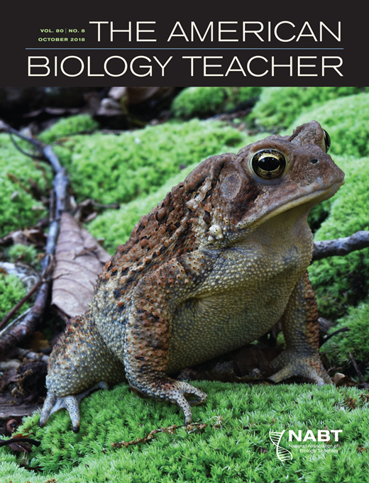 The American Biology Teacher Cover Image for Volume 80, Issue 8