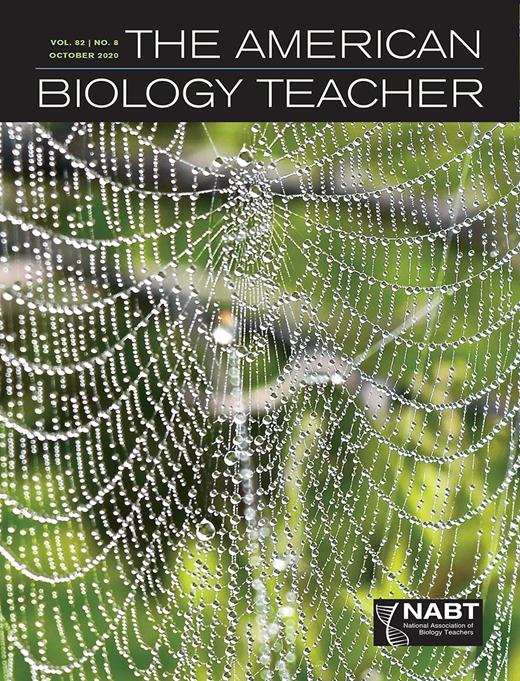 The American Biology Teacher Cover Image for Volume 82, Issue 8