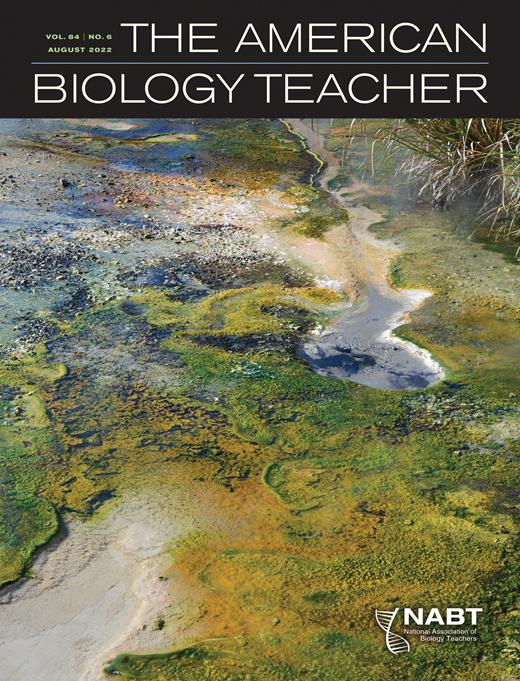 The American Biology Teacher Cover Image for Volume 84, Issue 6