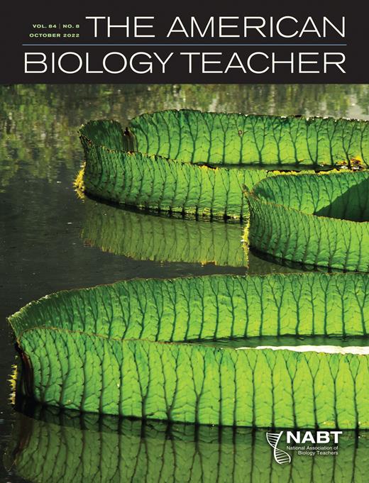 The American Biology Teacher Cover Image for Volume 84, Issue 8