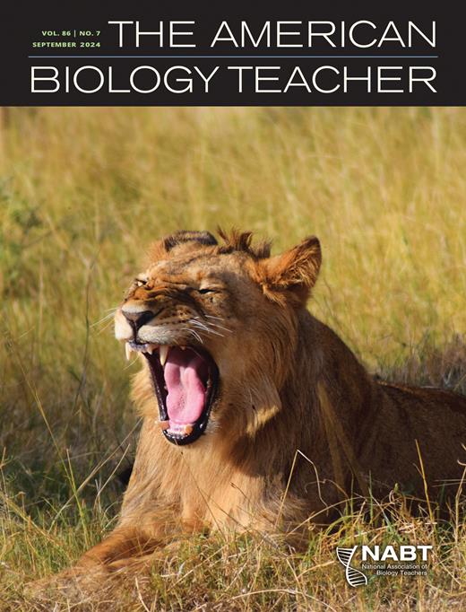 The American Biology Teacher Cover Image for Volume 86, Issue 7