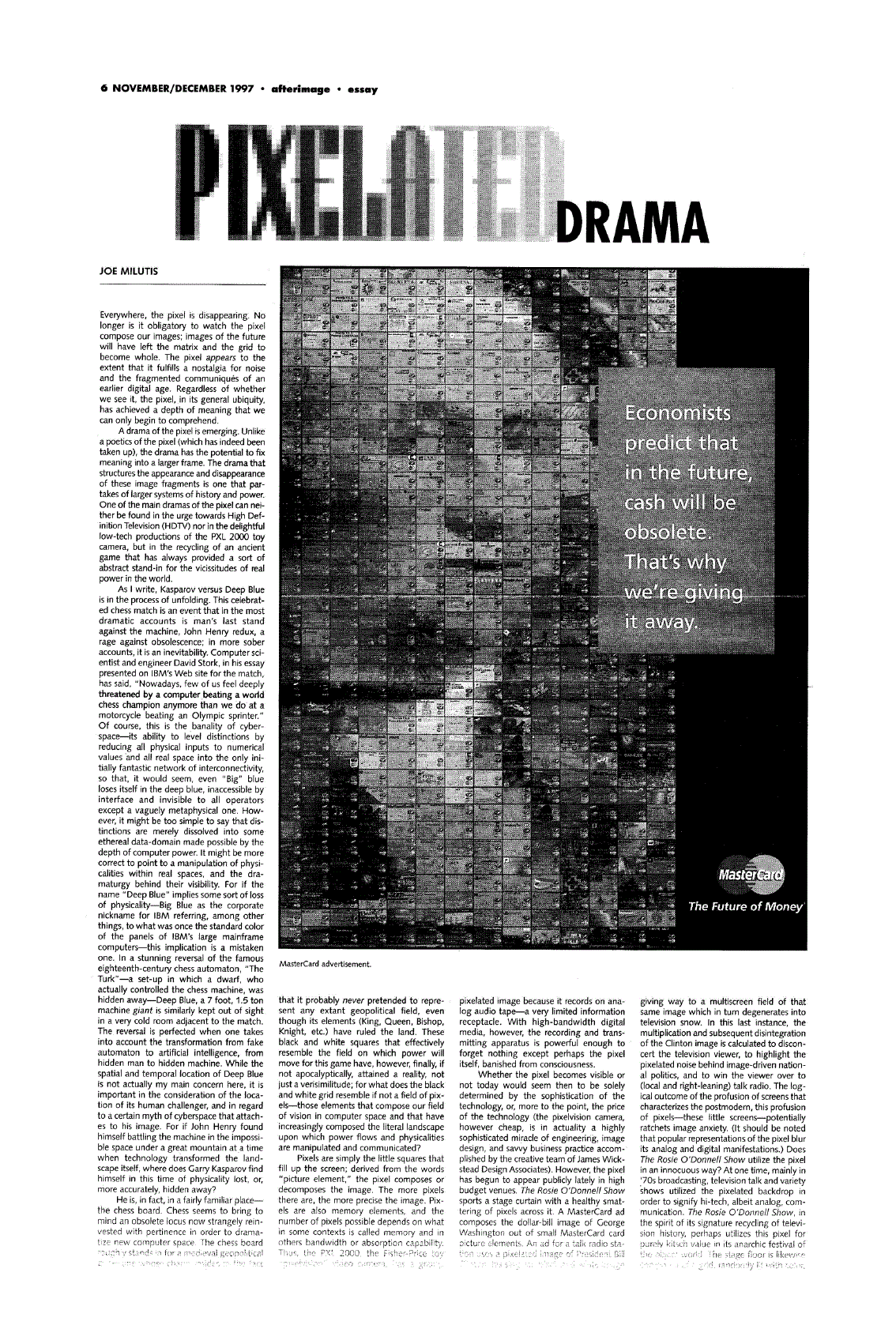 First page of Pixelated Drama