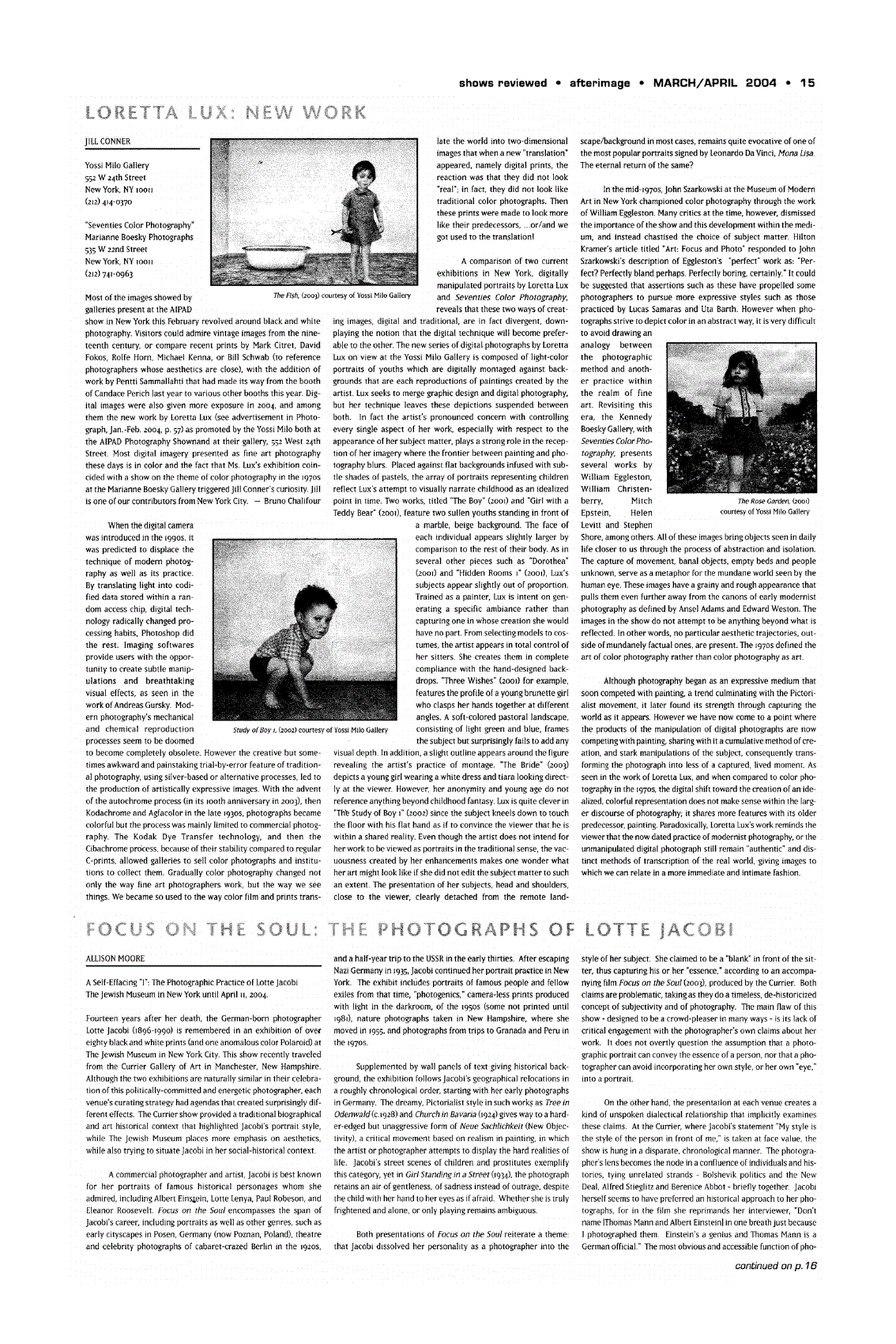 First page of Focus On The Soul<subtitle>The Photographs of Lotte Jacobi</subtitle>