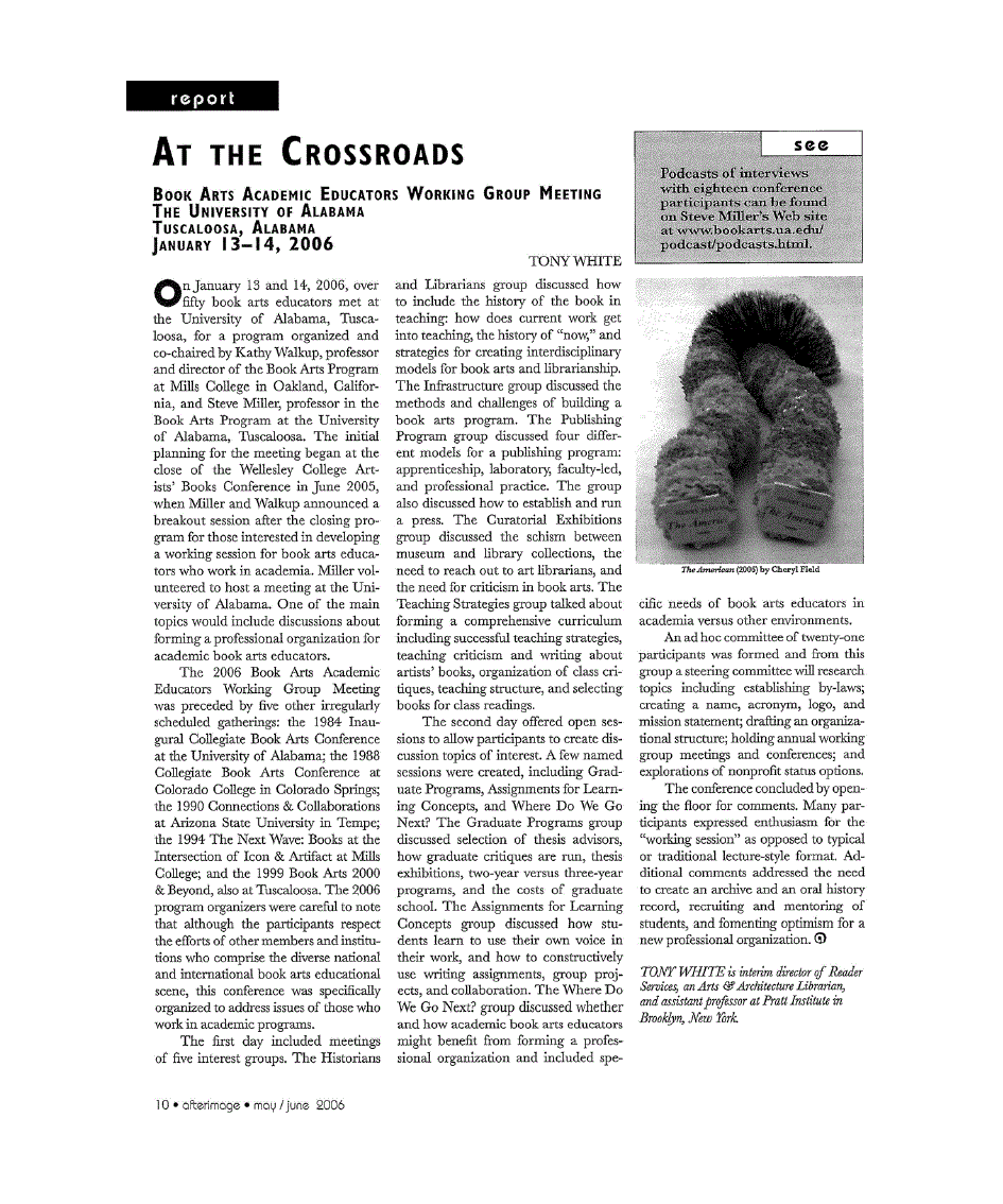 First page of At the Crossroads