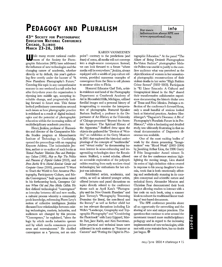 First page of Pedagogy and Pluralism