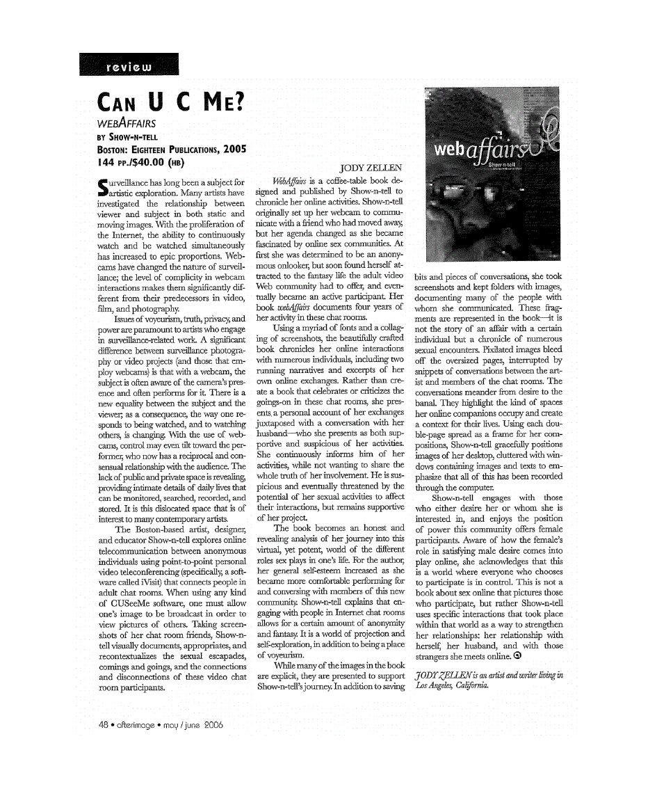 First page of Can U C Me?