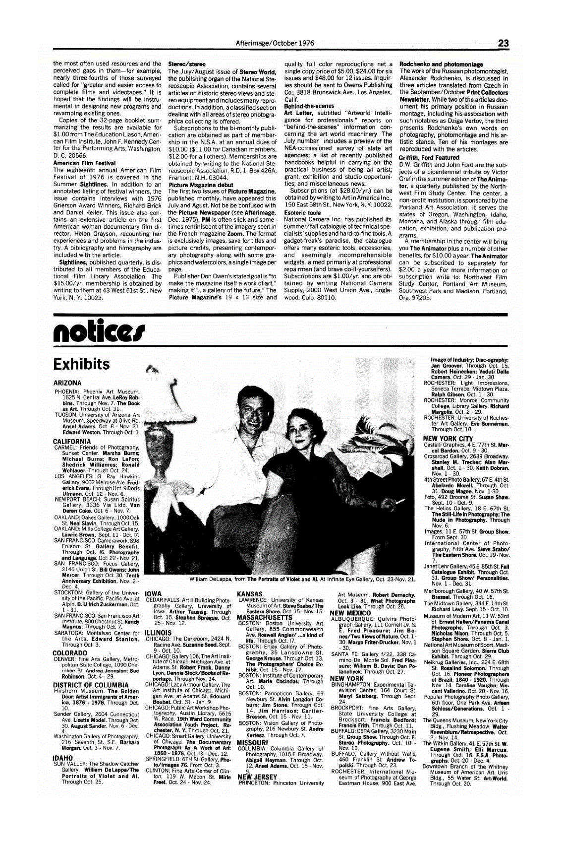 First page of Notices