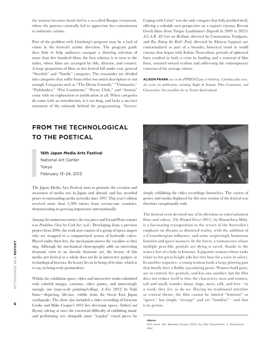 First page of From the Technological to the Poetical