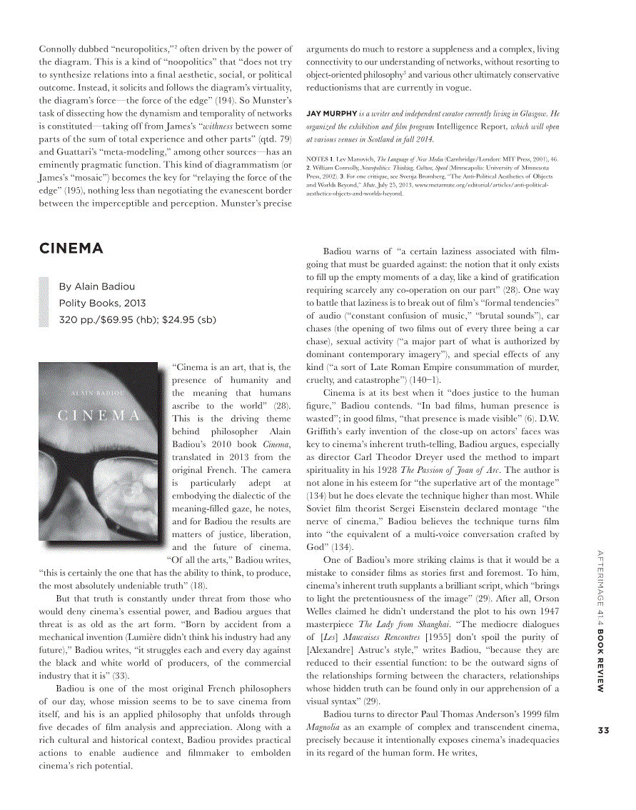 First page of Cinema