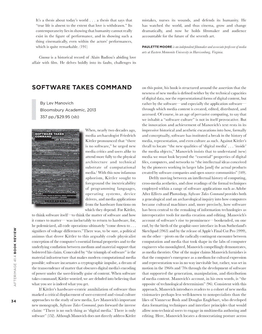 First page of Software Takes Command