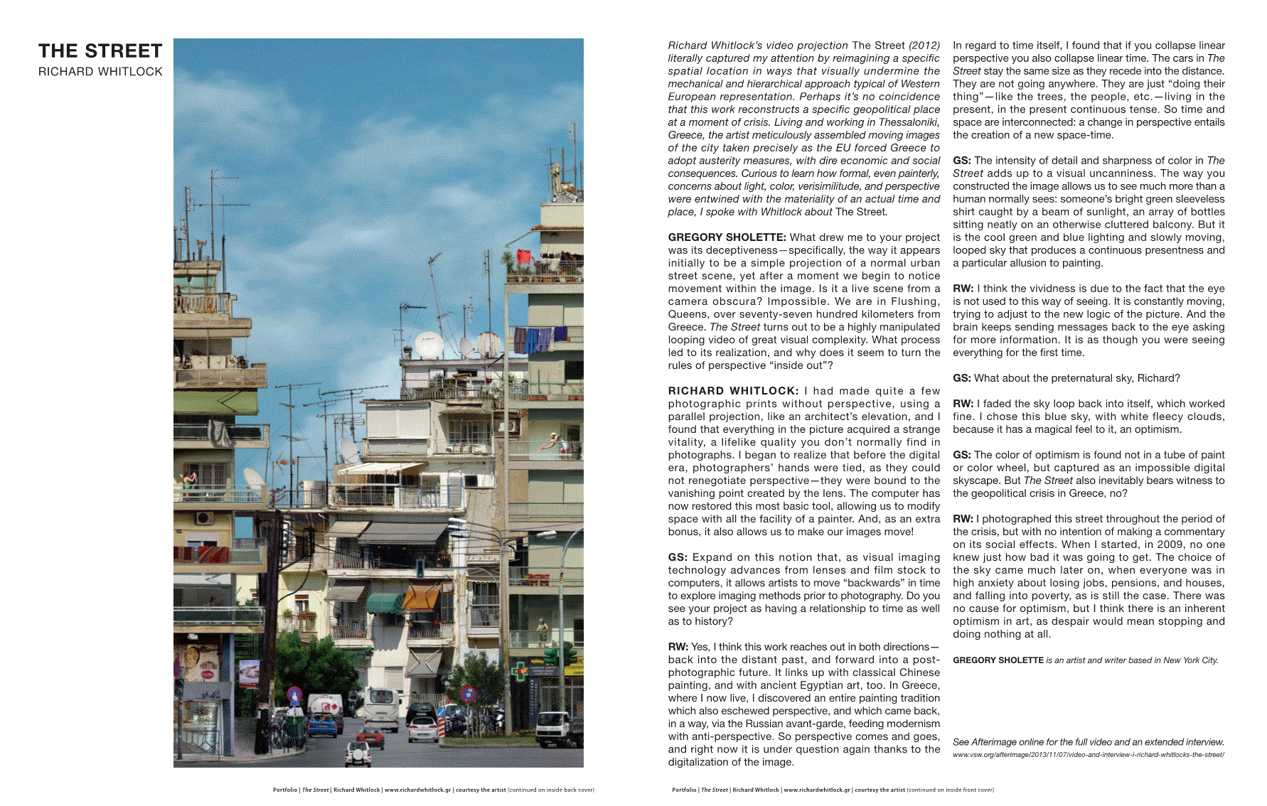 First page of The Street