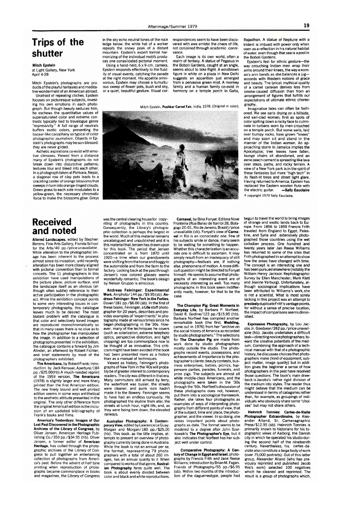 First page of Trips of the shutter