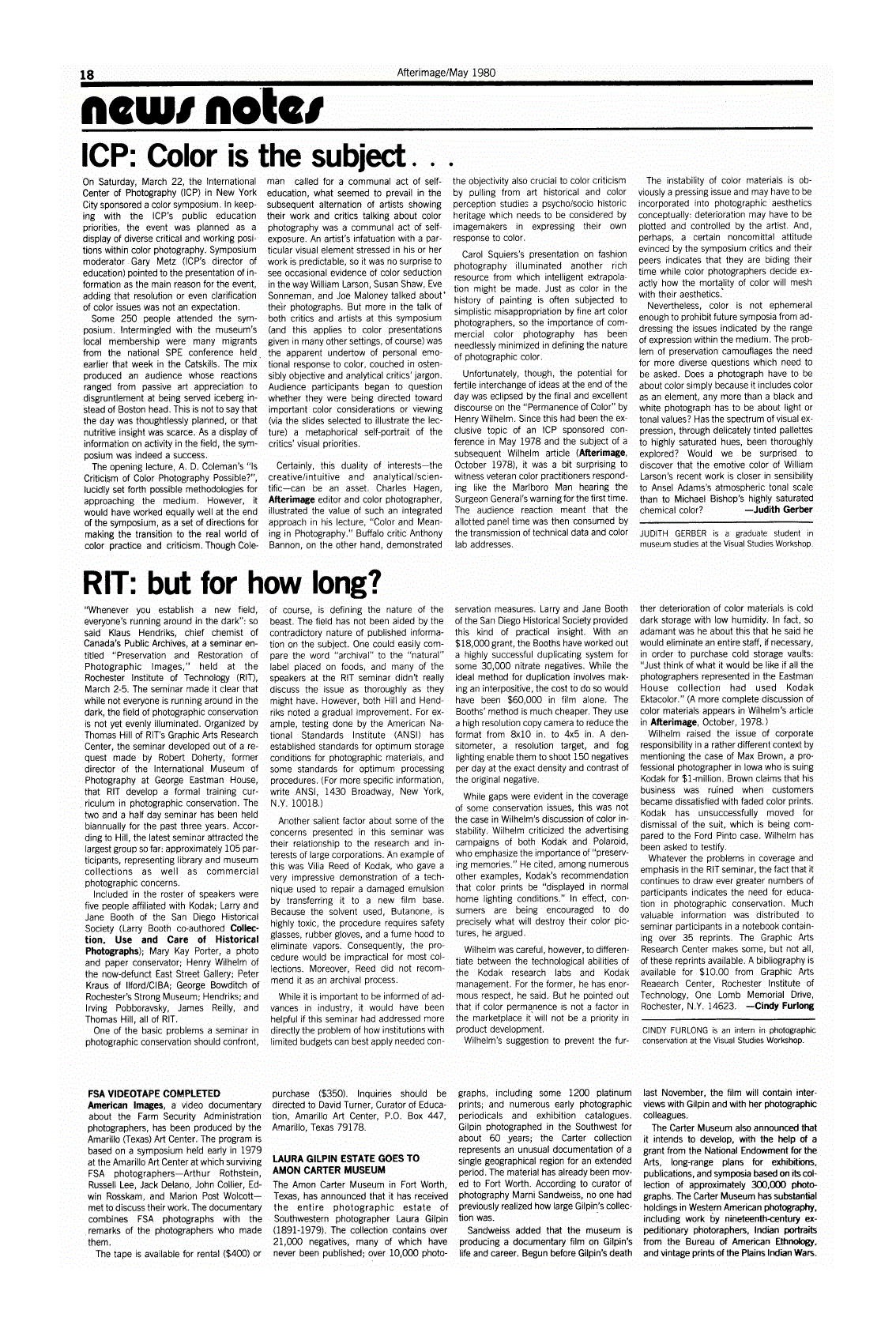 First page of RIT: but for how long?