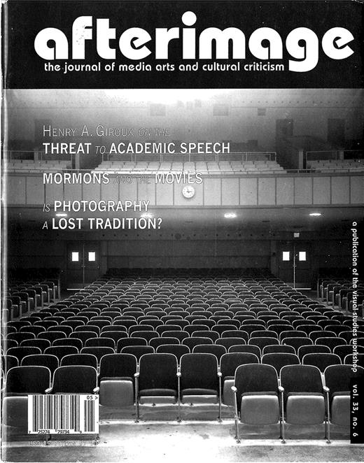Afterimage Cover Image for Volume 33, Issue 6