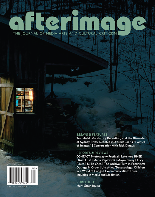 Afterimage Cover Image for Volume 42, Issue 2