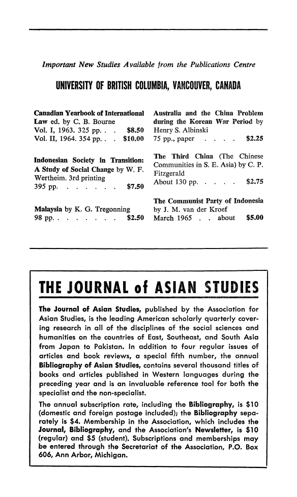 First page of Back Matter