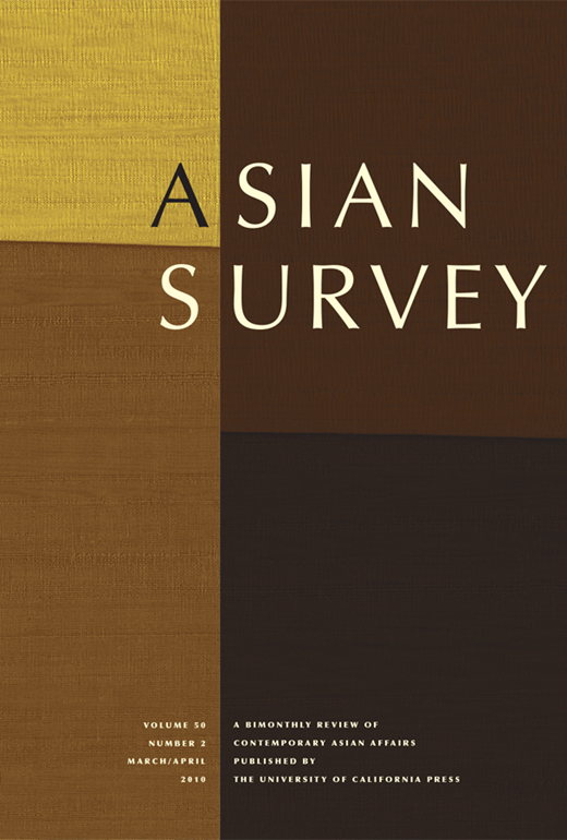 Asian Survey Cover Image for Volume 50, Issue 2