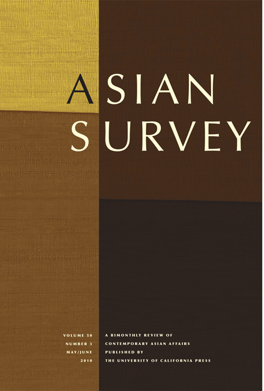 Asian Survey Cover Image for Volume 50, Issue 3