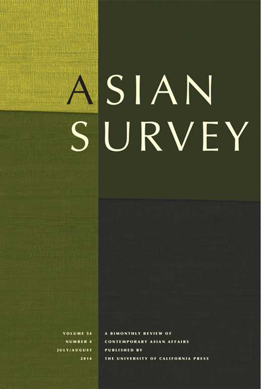 Asian Survey Cover Image for Volume 54, Issue 4