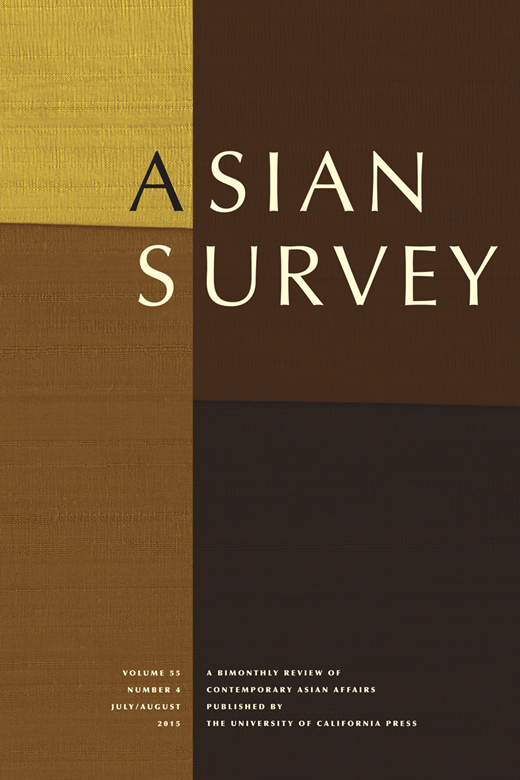 Asian Survey Cover Image for Volume 55, Issue 4