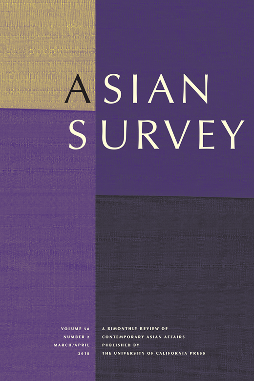Asian Survey Cover Image for Volume 58, Issue 2