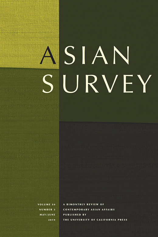 Asian Survey Cover Image for Volume 59, Issue 3
