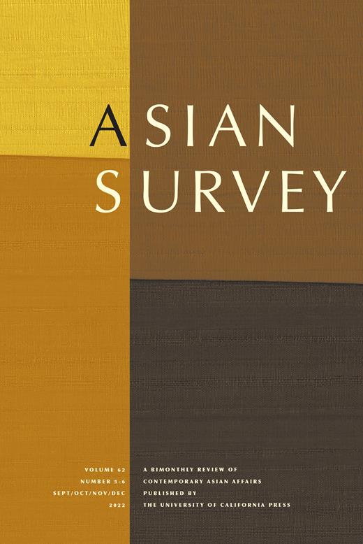 Asian Survey Cover Image for Volume 62, Issue 5-6