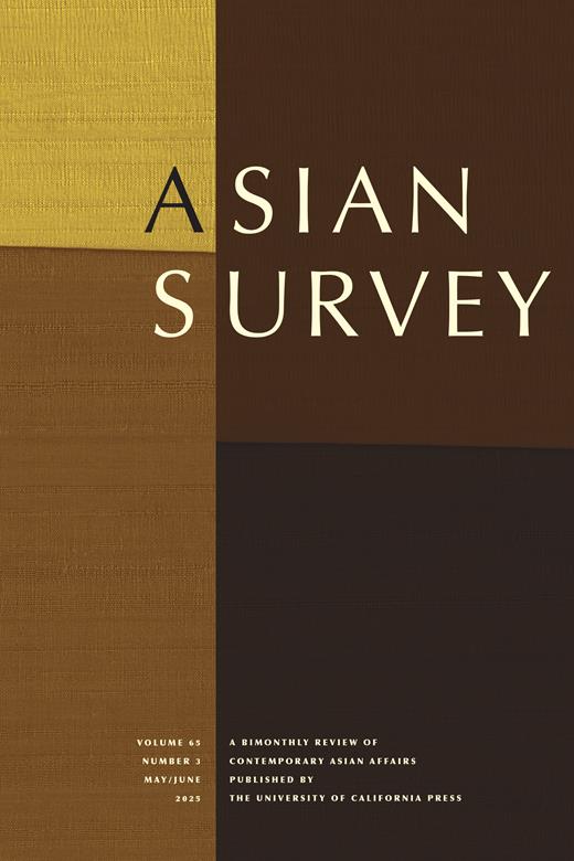 Asian Survey Cover Image for Volume 65, Issue 3