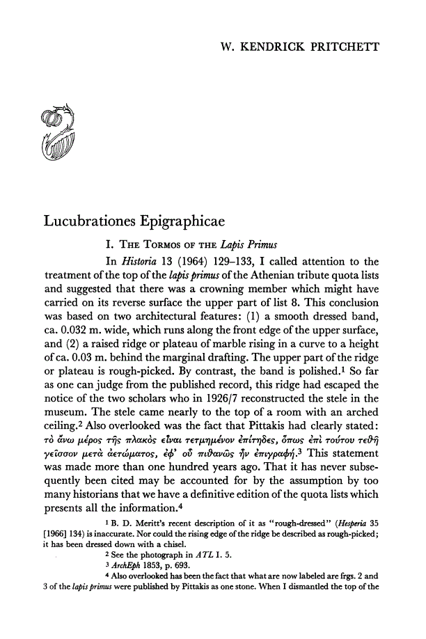 First page of Lucubrationes Epigraphicae