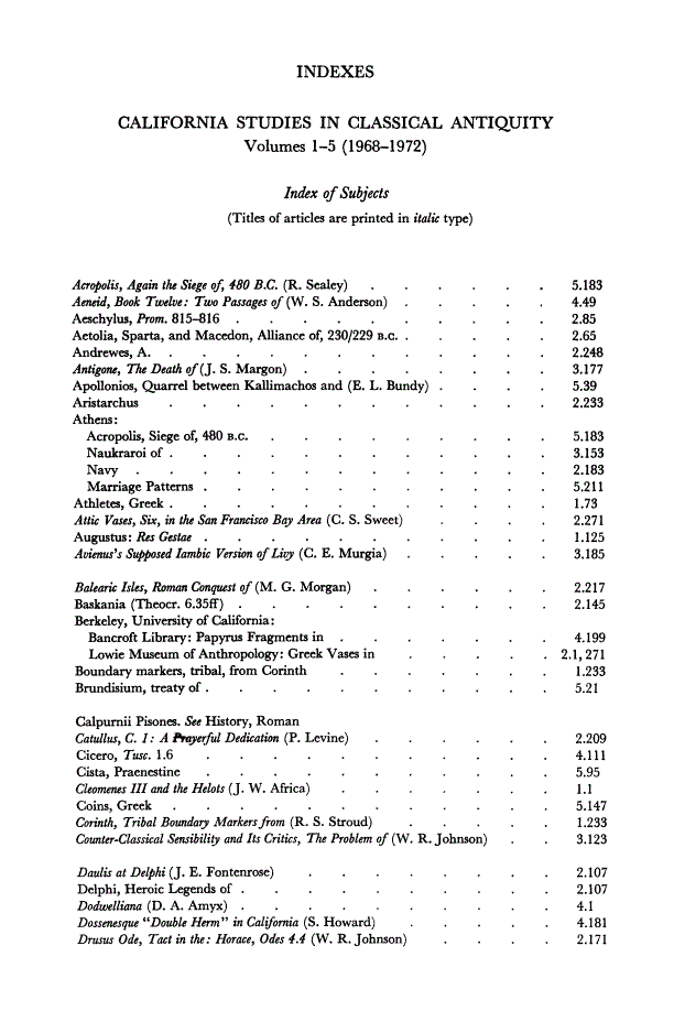 First page of Back Matter