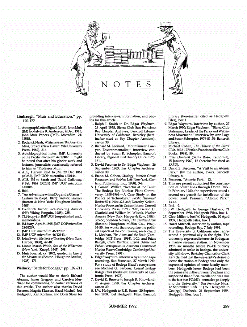 First page of Notes [to the Articles within This Issue]