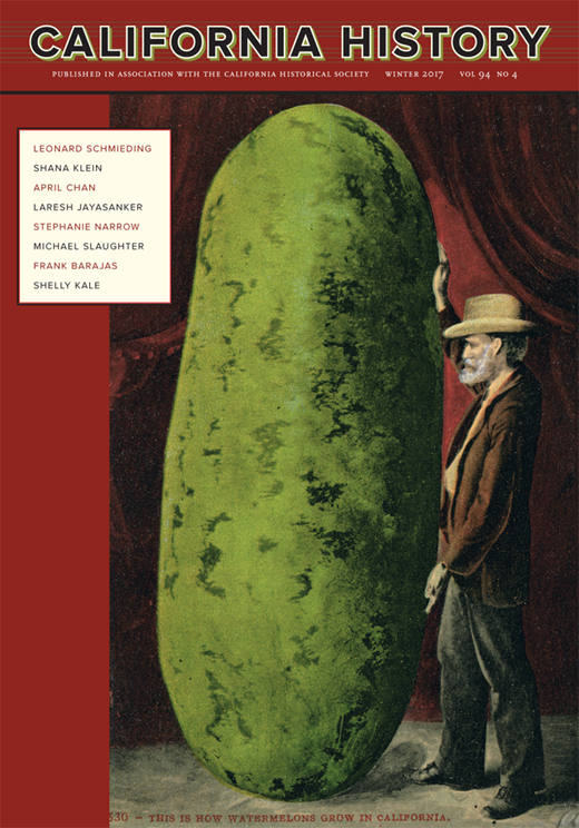 California History Cover Image for Volume 94, Issue 4