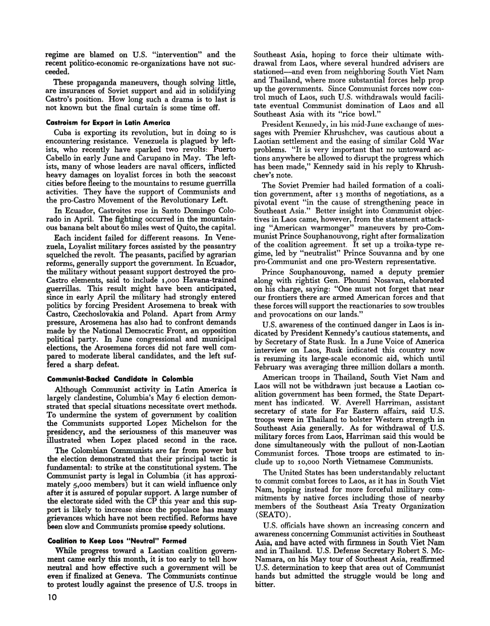 First page of Developments and Trends: Coalition to Keep