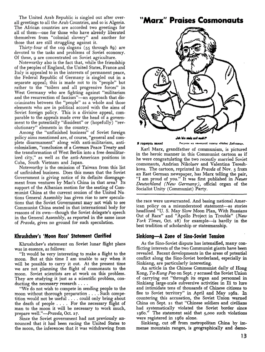 First page of Development and Trend: Sinkiang—A Zone of Sino-Soviet Tension