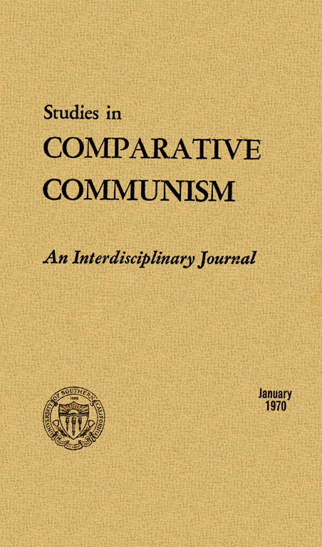 Studies in Comparative Communism Cover Image for Volume 21, Issue 3-4
