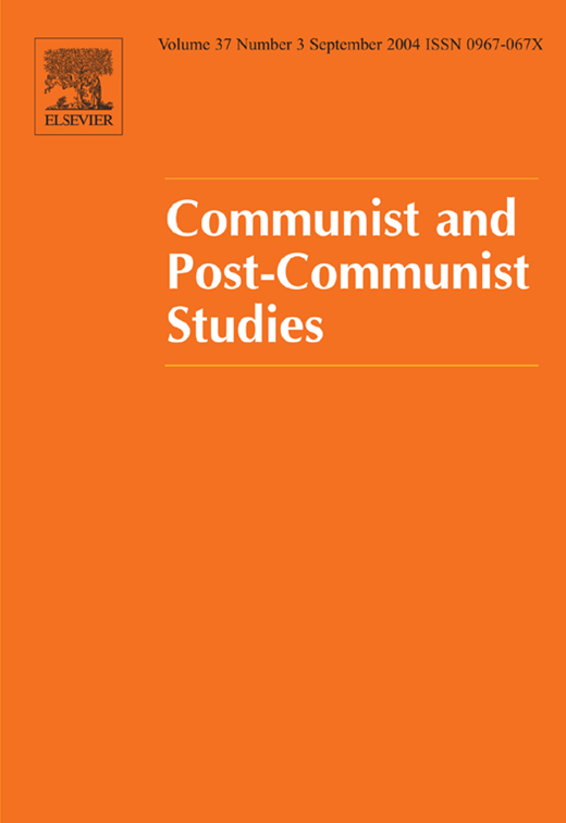 Communist and Post-Communist Studies Cover Image for Volume 37, Issue 3